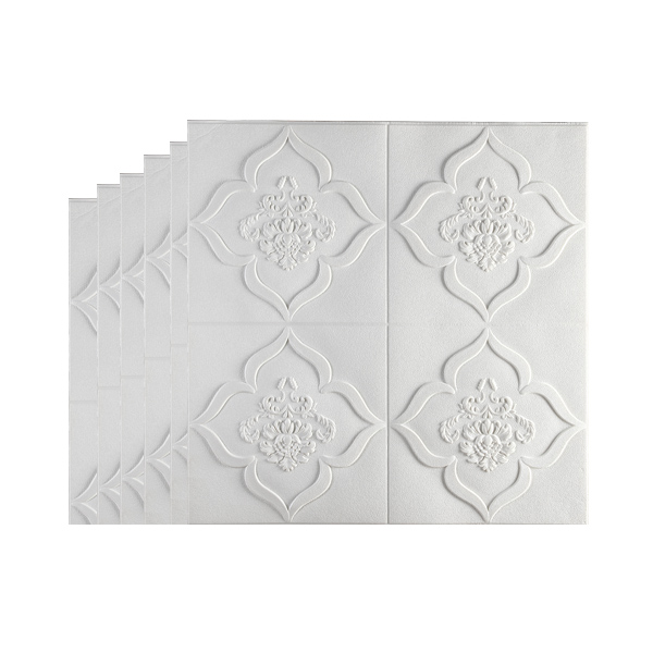 Heat Insulation self-adhesive White Classic Style XPE Foam wall sticker 8815-1