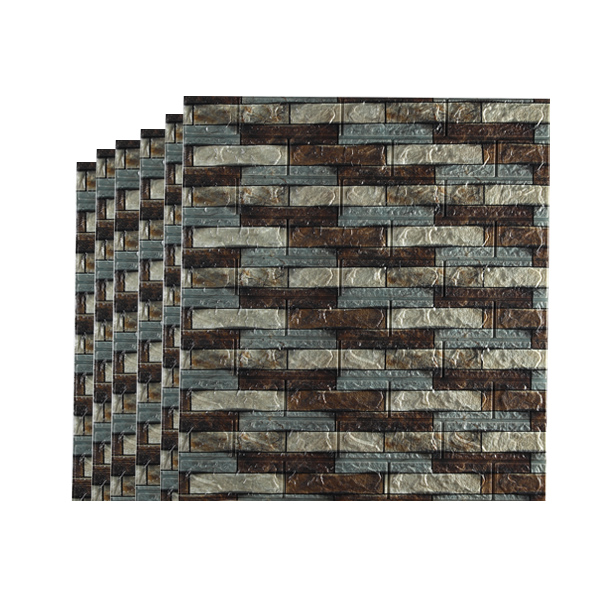 2mm Color matching eco-friendly Brick Grain Foam wallpaper 8802-FC60